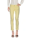 Entre Amis Casual Pants In Yellow