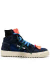 Off-white 3.0 Off Court Suede High Top Sneakers In Blue