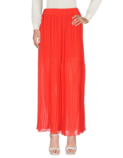 Pinko Maxi Skirts In Red