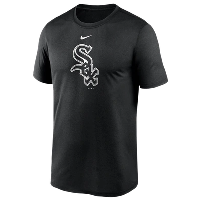 Nike Mens Chicago White Sox  White Sox Large Logo Legend T-shirt In Black/black