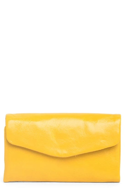 Hobo Lacy Leather Wallet In Sunflower