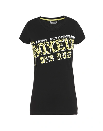 Boxeur Des Rues Sports Bras And Performance Tops In Black