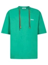 Ambush Logo Embroidery Multicord Cotton T-shirt In Green