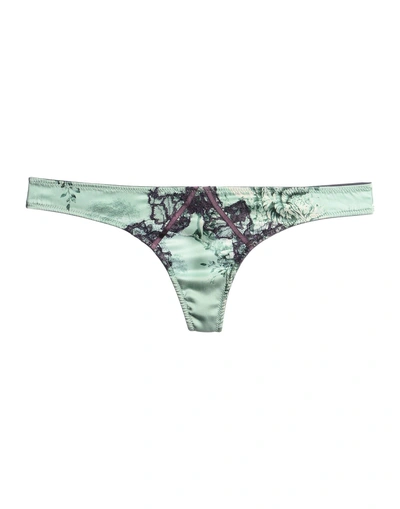 Roberto Cavalli Underwear G-strings In Light Green