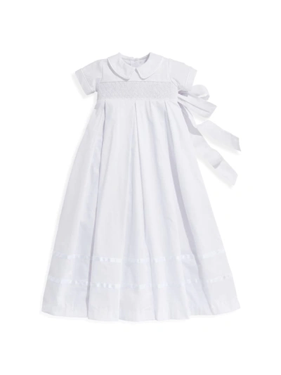 Bella Bliss Baby's Smocked Christening Gown In White
