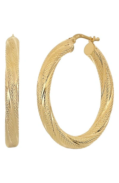 Bony Levy 14k Gold Ofira Mesh Hoop Earrings In 14k Yellow Gold | ModeSens