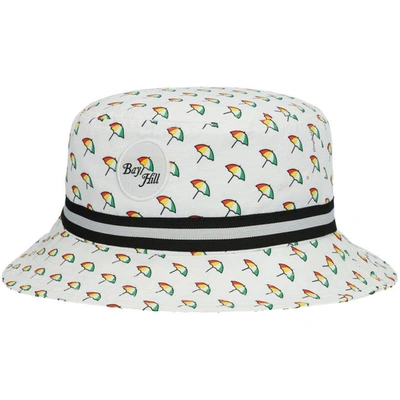 Imperial White Bay Hill Allover Umbrella Bucket Hat