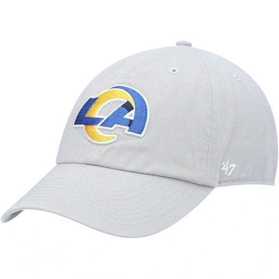 47 ' Gray Los Angeles Rams Clean Up Adjustable Hat