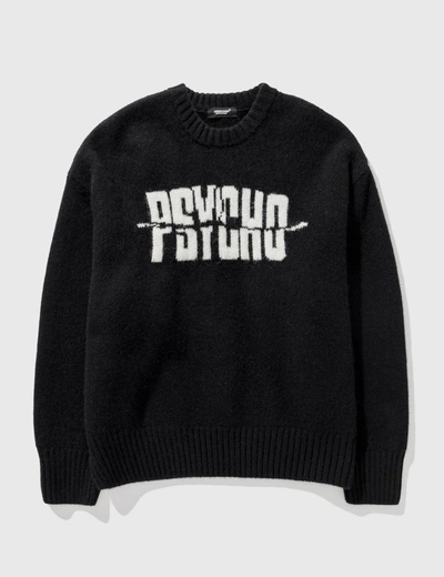 Undercover Psycho Knit Sweater In Black