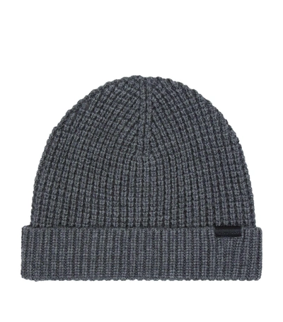 Burberry Knitted Beanie In Grey