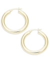 Saks Fifth Avenue 14k Yellow Gold Hoop Earrings/1.25"