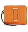 Marc Jacobs Snapshot Mini Saffiano Leather Wallet In New Orange Multi