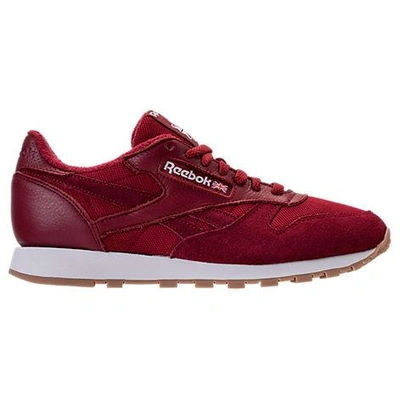 Reebok Men's Classic Leather Estl Casual Sneakers From Finish Line In Red
