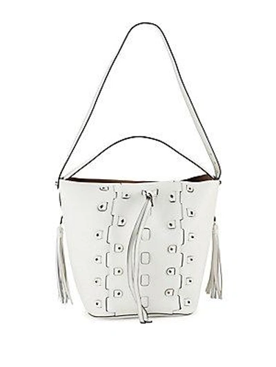 Furla Vittoria Glam Leather Drawstring Bucket Bag In Petalo