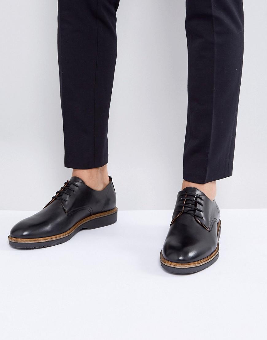 Tommy Hilfiger Jacob Leather Derby Shoes In Black - Black | ModeSens
