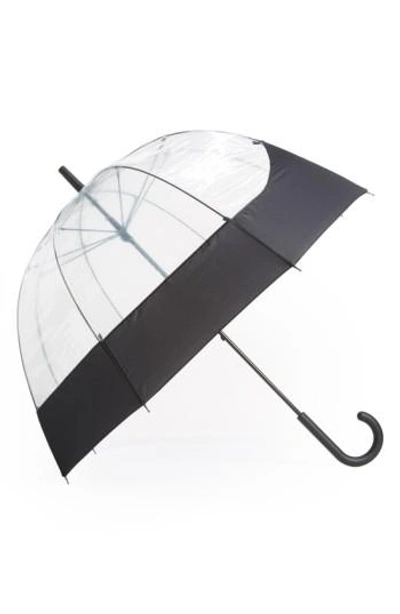 Hunter 'moustache' Bubble Umbrella - Black