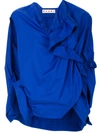 Marni Ruched Top In Blue