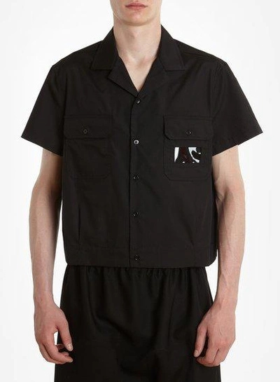 Raf Simons Men's Black Cropped Shirt