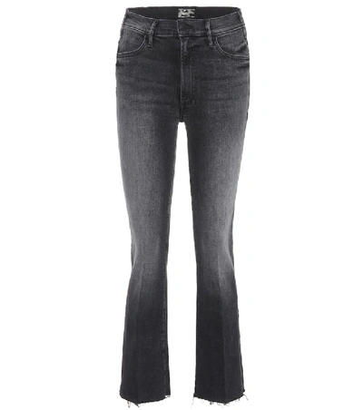 Mother The Zip Stunner High-waisted Skinny Jeans In Black