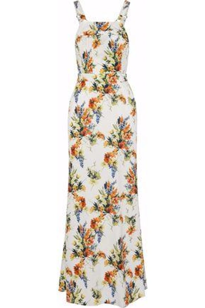 Haute Hippie Woman Floral-print Voile Maxi Dress Off-white