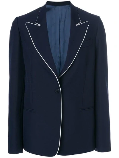 Golden Goose Clara Crepe Blazer In Blue