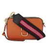 Marc Jacobs Snapshot Leather Camera Bag In New Orange Multi