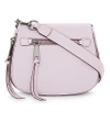 Marc Jacobs Recruit Small Grained Leather Saddle Bag In Pale Lilac