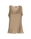Brunello Cucinelli Tops In Dove Grey