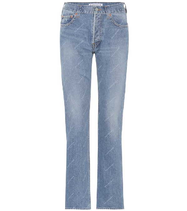 balenciaga logo jeans