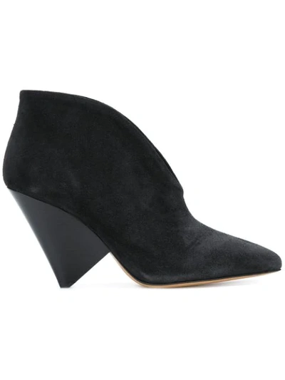 Isabel Marant Adenn Suede Ankle Boots In Black