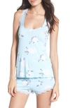 Honeydew Intimates All American Shortie Pajama Set In Blushing Floral