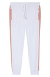 The Laundry Room Elevens Lounge Sweatpants In White / Champagne