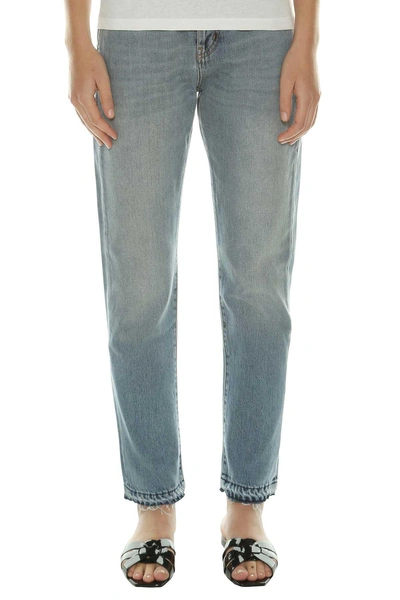 Saint Laurent Vintage Denim Jeans In Used Dark Blue