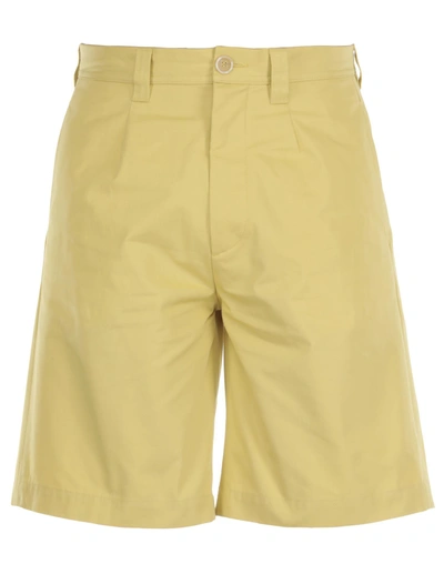 Marni Cotton Trousers In 0720 Yellow