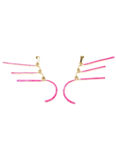 Aurelie Bidermann Vera Earrings X  In Pink