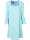 Boutique Moschino Square Neck Dress In Blue