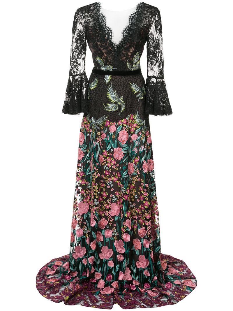 marchesa notte black gown