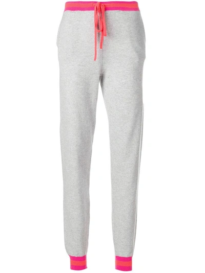 Chinti & Parker Striped Trim Tracksuit Bottoms - Grey