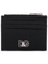 Dolce & Gabbana Metal Logo Cardholder In Black