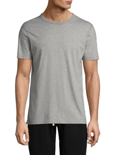 Reigning Champ Men's Cotton Tee In Heather Grey