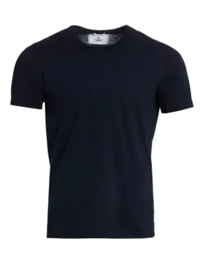 Reigning Champ Cotton Tee In Navy