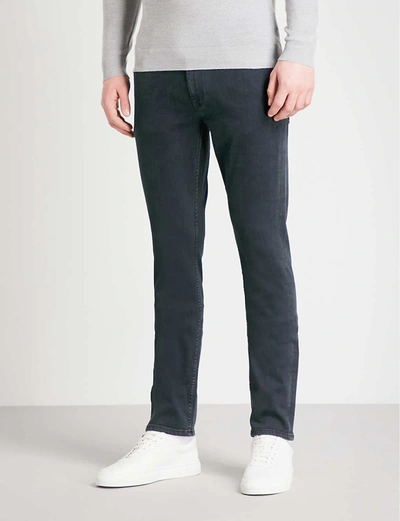 7 For All Mankind Ronnie Luxe Performance Skinny-fit Jeans In Rinse+blue
