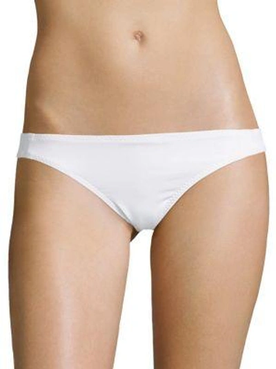 Malia Mills Low Rider Bikini Bottom In White