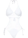 Amir Slama Knit Sling Bikini - White