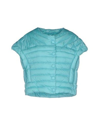 Add Down Jacket In Turquoise