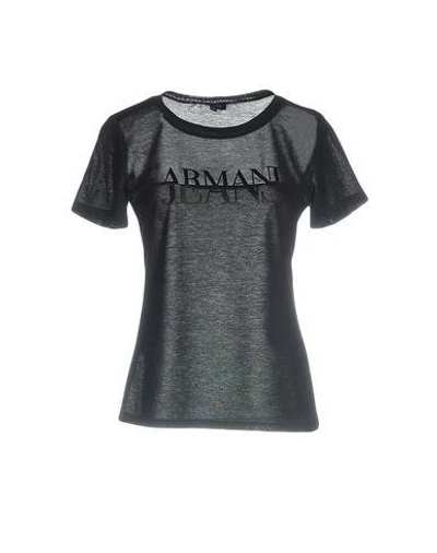 Armani Jeans T-shirt In Black