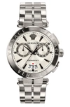 Versace Aion Chronograph Bracelet Watch, 45mm In Silver