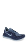 Nike Free Run Flyknit 2 Running Shoe In Ocean Fog/ Blue/ Navy