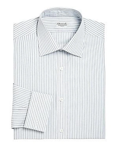 Charvet Regular-fit Striped Dress Shirt In White