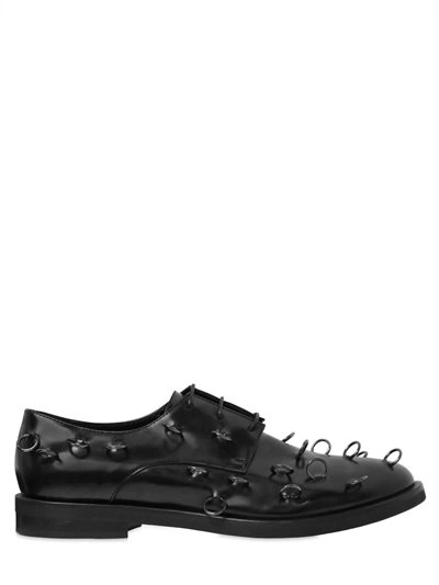 Coliac 20mm Reynold Leather Piercing Shoes In Black | ModeSens
